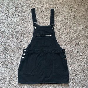 Forever 21 Black Denim Overall Skirt / Dress